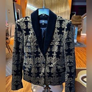 Women’s blazer black and gold